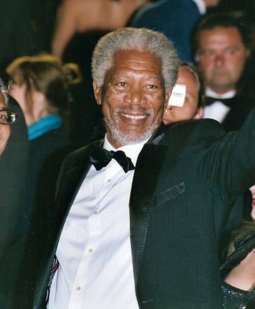 Celebrities in theater: Freeman (Photo by Georges Biard)