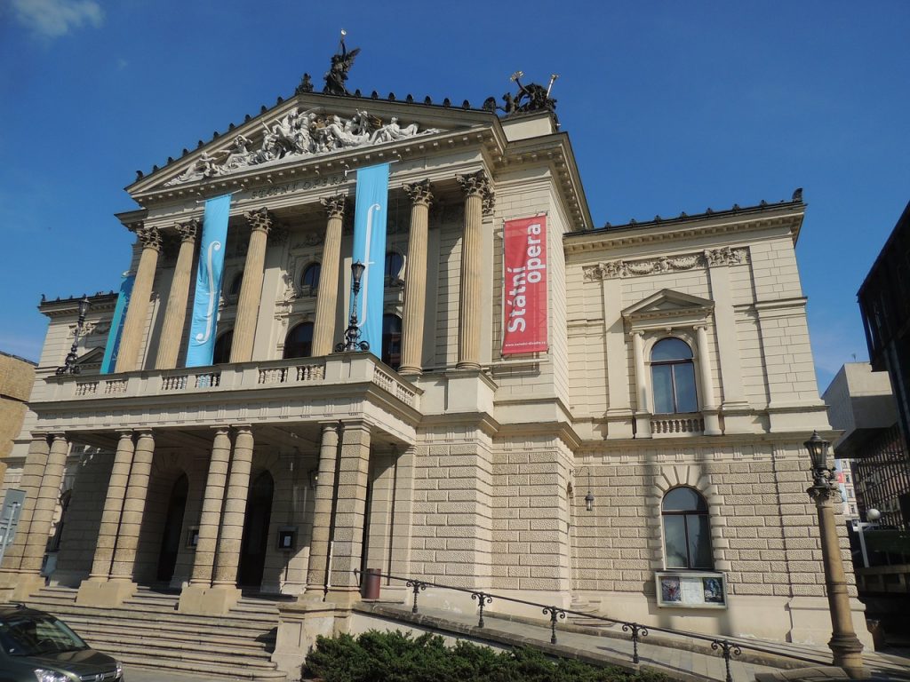 Things to do in Prague: watch opera at the Prague State Opera House.