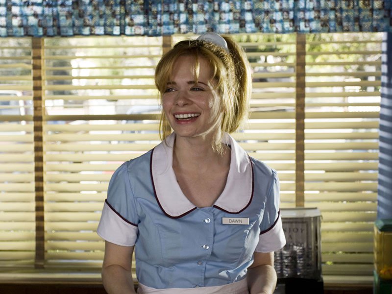 Adrienne Shelly in the Waitress musical.